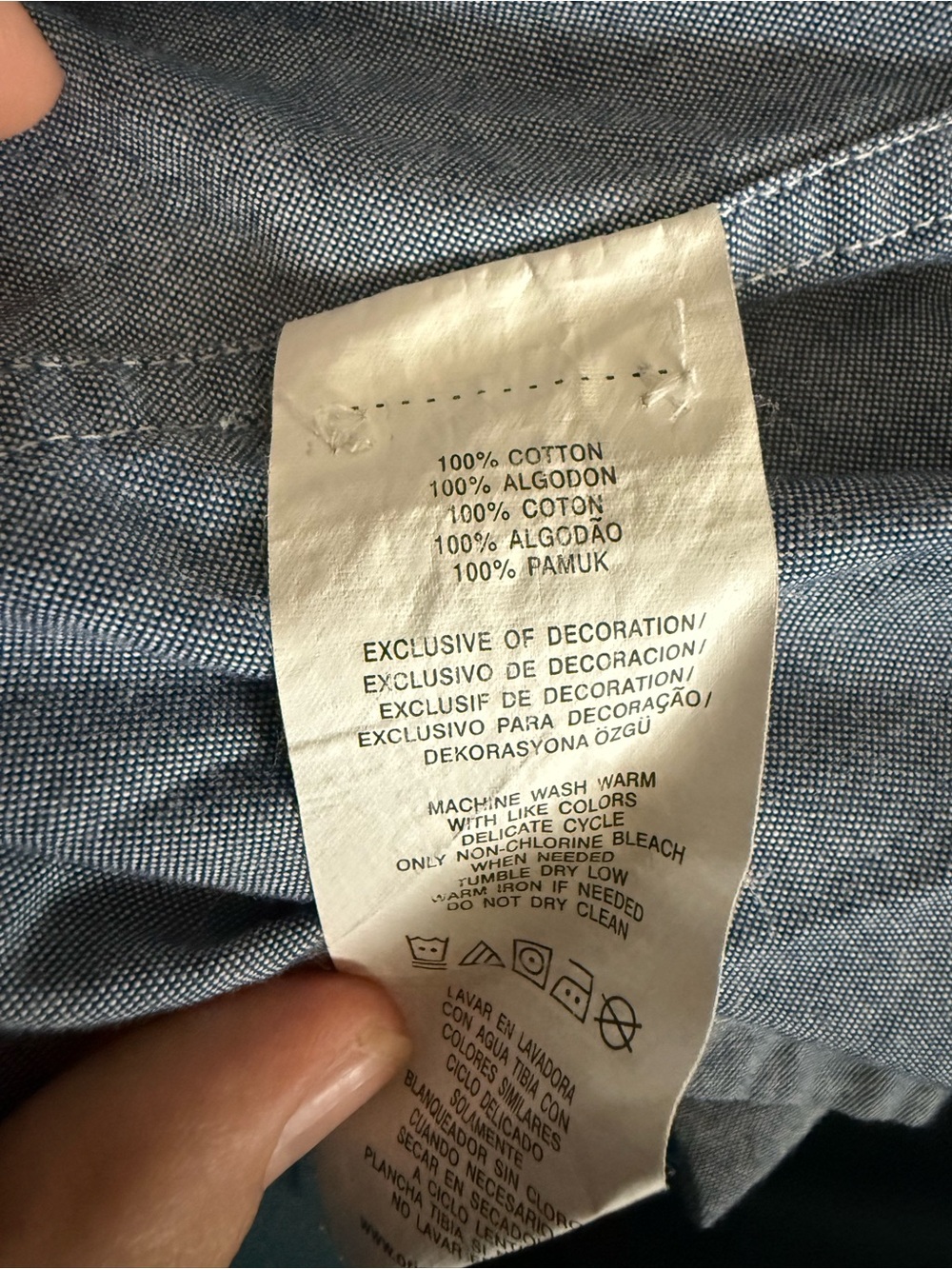 Original Penguin Light Blue Casual Button-Down Shirt - Picture 3 of 9